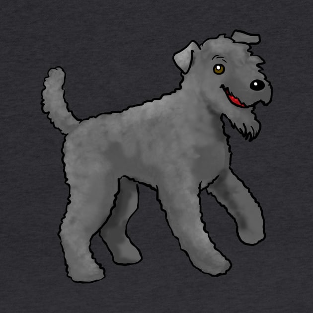 Dog - Kerry Blue Terrier - Black by Jen's Dogs Custom Gifts and Designs